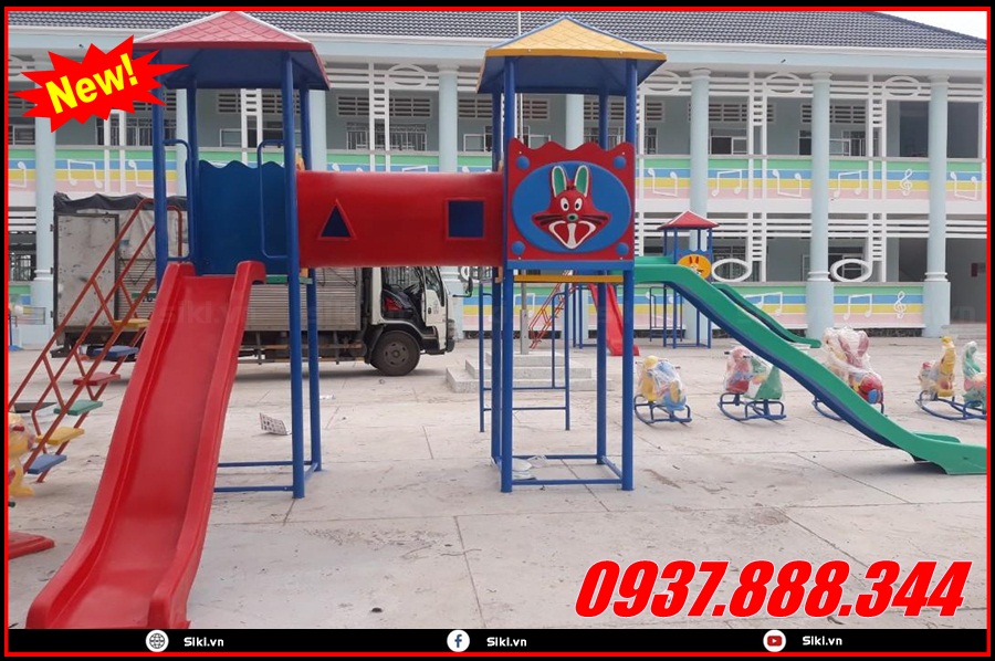 Sự tiện ích khi mua cầu trượt liên hoàn tại showroom đồ chơi mầm non Vân Anh